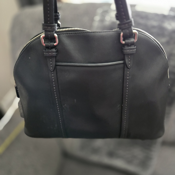 Coach Black Leather Women's Bag - Picture 2 of 8